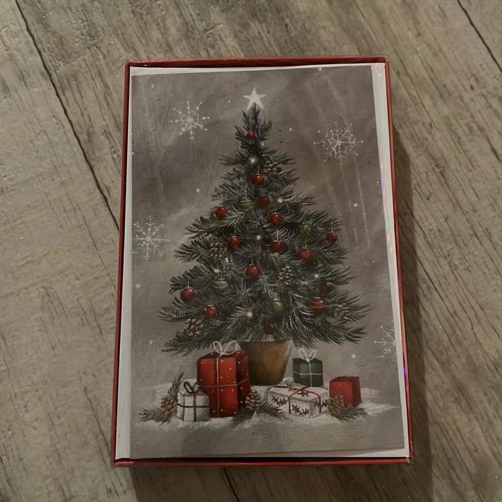 NWT American Greetings Christmas Cards - Card and Envelope -Christmas Stationary